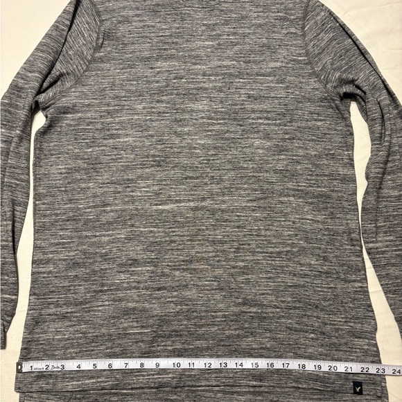 American Eagle Outfitters Gray Long Sleeve Tee Active Flex - Picture 3 of 8